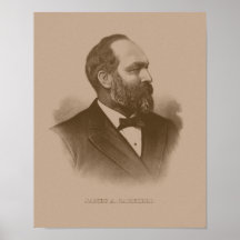 Präsident James Garfield Posterdruck