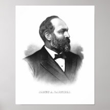 Präsident James Garfield Plakat