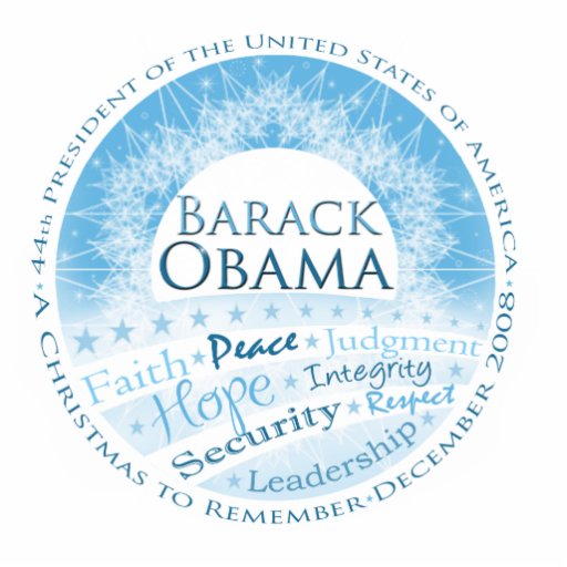 Präsident Obama Christmas Ornament Foto Ausschnitte