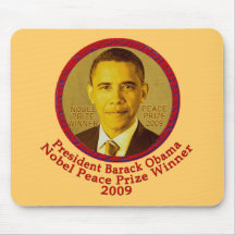 Präsident Obama gewinnt Friedensnobelpreis Mousepad
