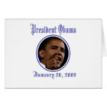Präsident Obama Inauguration Keepsakes Karte
