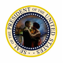 Präsident Obama und Michelle-Sieg-Tanz Acryl Ausschnitt