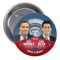 Präsident Romney und Vize Ryan buttons