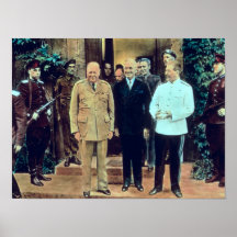 Präsident Truman und Josef Stalin Plakate