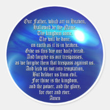 Prayer des Lords Runde Aufkleber