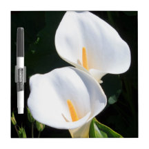 Pretty Calla Lilies Dry-Erase Board