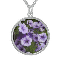Pretty Purple Floral Necklace