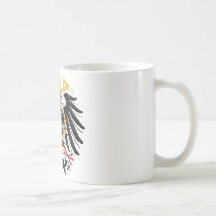 Preussisches rotes Schwarzes und Gold Eagles Kaffeehaferl