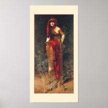 Priesterin von Delphi-Plakat
