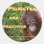 Primate sind wertvoll runde sticker