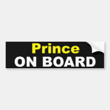 Prinz an Bord Autoaufkleber