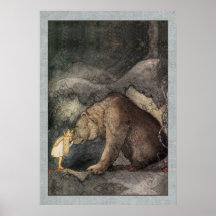 Prinzessin Bellas Golden Adventure John-Bauer Posterdrucke