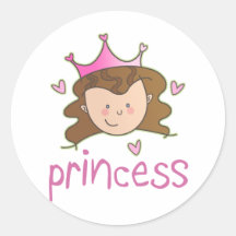 Prinzessin Brunette Sticker