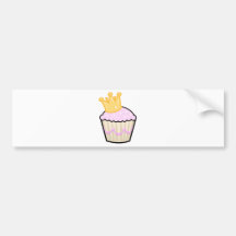 Prinzessin Cupcake Autoaufkleber