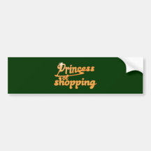 Prinzessin des Einkaufens Auto Aufkleber