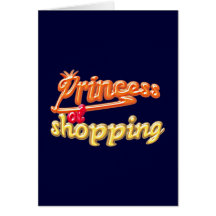 Prinzessin des Einkaufens Grußkarten