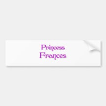 Prinzessin Frances Autosticker