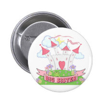 PRINZESSIN GROSSE SCHWESTER ANSTECKNADELBUTTONS