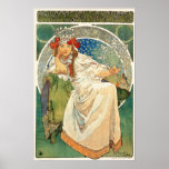 Prinzessin Hyacinth Poster Alphonse-Mucha
