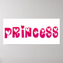 Prinzessin in den Herzen Plakatdrucke