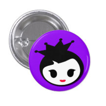 Prinzessin in Lila Anstecknadelbuttons