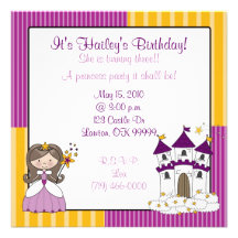 Prinzessin ist es Haileys Geburtstag! , Ist sie… Personalisierte Einladung
