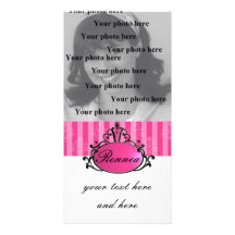 Prinzessin Name Filigree Photo Karte