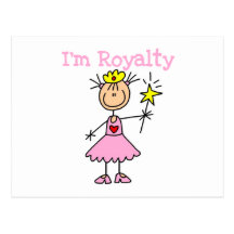Prinzessin Royalty Postkarte