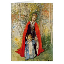 Prinzessin Spring Mother und Tochter Grußkarten