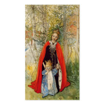 Prinzessin Spring Mother und Tochter Visitenkarten
