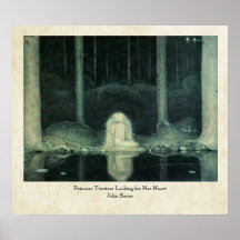 Prinzessin Tuvstarr John-Bauer, das nach ihrem Her Poster