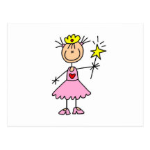 Prinzessin With Wand Postkarte