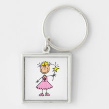 Prinzessin With Wand Schlüsselanhänger