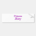Prinzessin Zoey Autoaufkleber