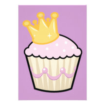Prinzessinkleiner kuchen mit Krone Ankündigungen