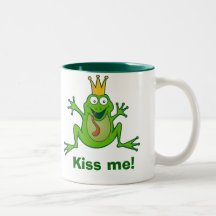 Prinzfrosch, küssen mich! Zwei-Ton Becher Teetassen