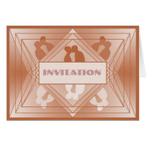 Prisma-Sammlungs-deluxer Einladungs-Pastell Brown karten