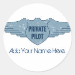 Privater Pilot Blue Wings Aufkleber