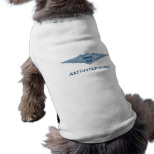 Privater Pilot Blue Wings Haustier Tshirt