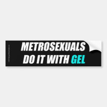 Pro-Metrosexualaufkleber Auto Sticker