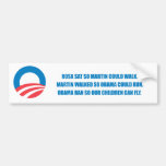 Pro-Obama - MARTIN GING, ALSO KÖNNTE OBAMA LAUFEN Autosticker