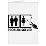 Problem gelöst - Mann Grußkarte