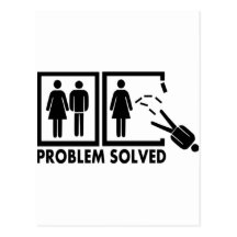 Problem gelöst - Mann Postkarten