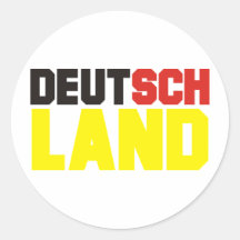 Produkte u. Entwürfe Deutschland Deutschland! Runder Aufkleber