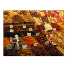 Produzieren Sie Stall, Boqueria Markt, Barcelona,  Postkarten