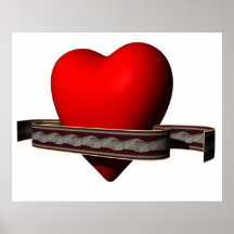 Profil 2 des Valentinsgruß-rotes Herz-Lech-Drei vi Posterdrucke