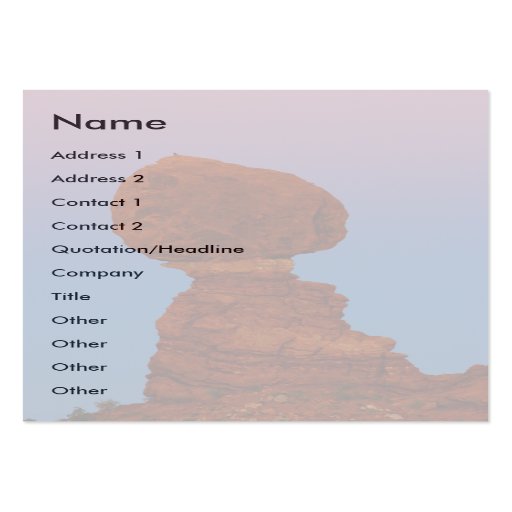 Profil oder Visitenkarte, Landschaft