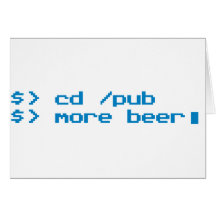 Programmierer-Bier - Geek, Nerd, Gamer, Spiel Grußkarte