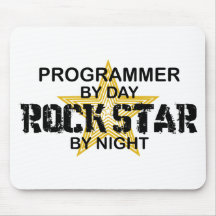 Programmierer-Rockstar bis zum Nacht Mousepads