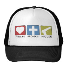 Proleben, Progott, Progewehr Baseball Caps